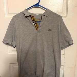 Men Burberry short sleeve polo size large